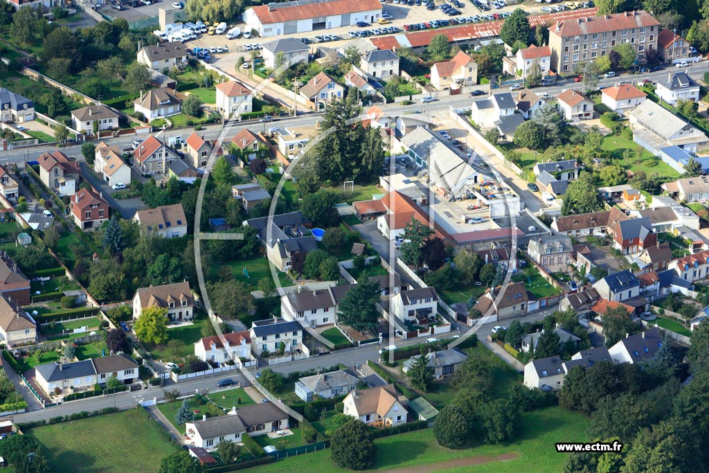 Photo arienne de vreux (Quartier Hyppodrome)