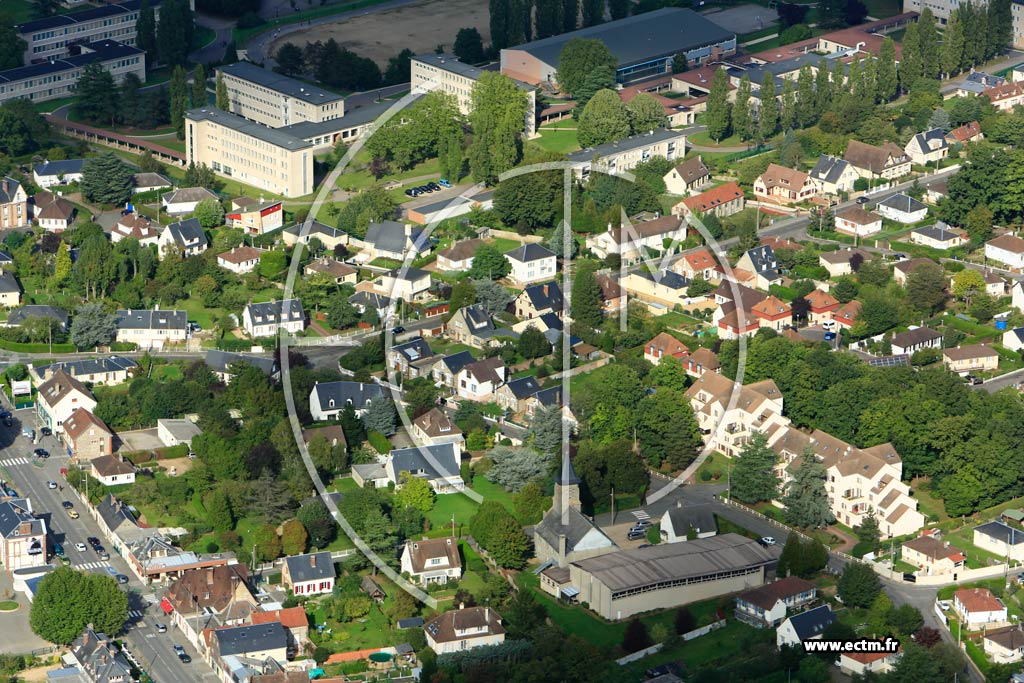 Photo arienne de vreux (Quartier Jean Moulin)