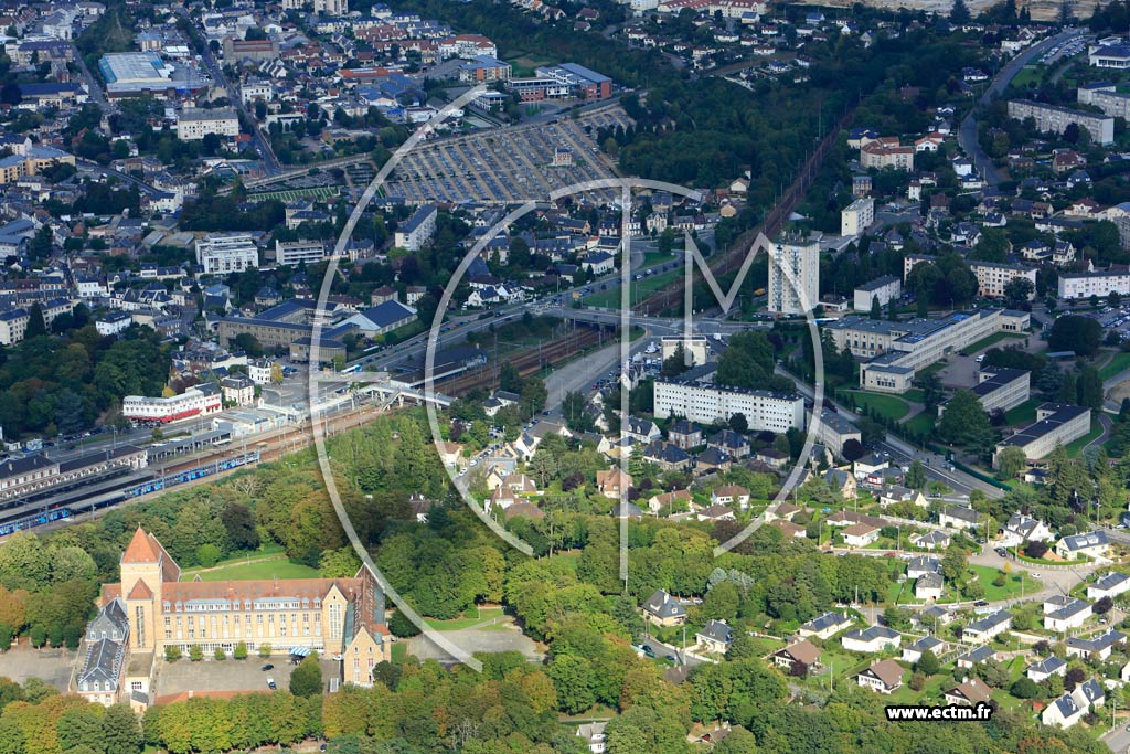 Photo arienne de vreux (Quartier Jean Moulin)