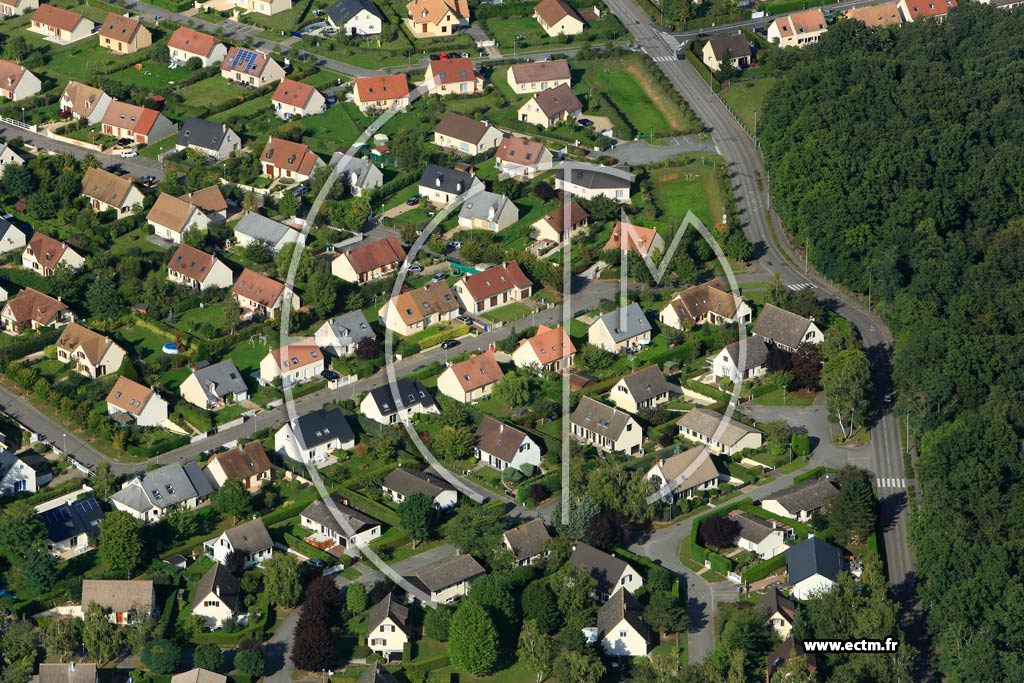 Photo arienne de vreux (Quartier Jean Rostand)