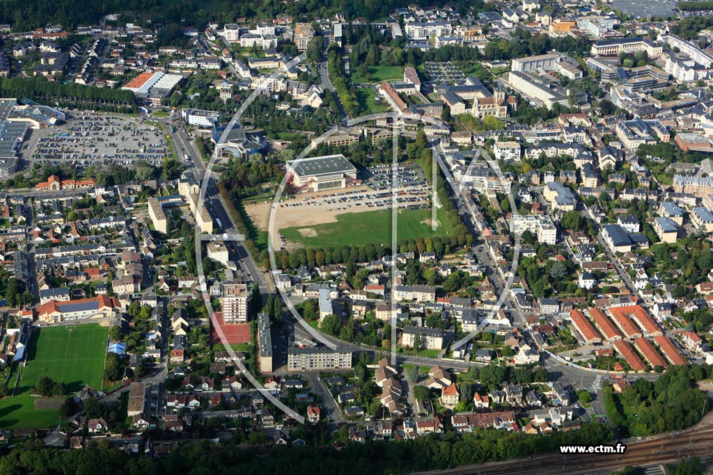 Photo arienne de vreux (Quartier Jeanne D'Arc)