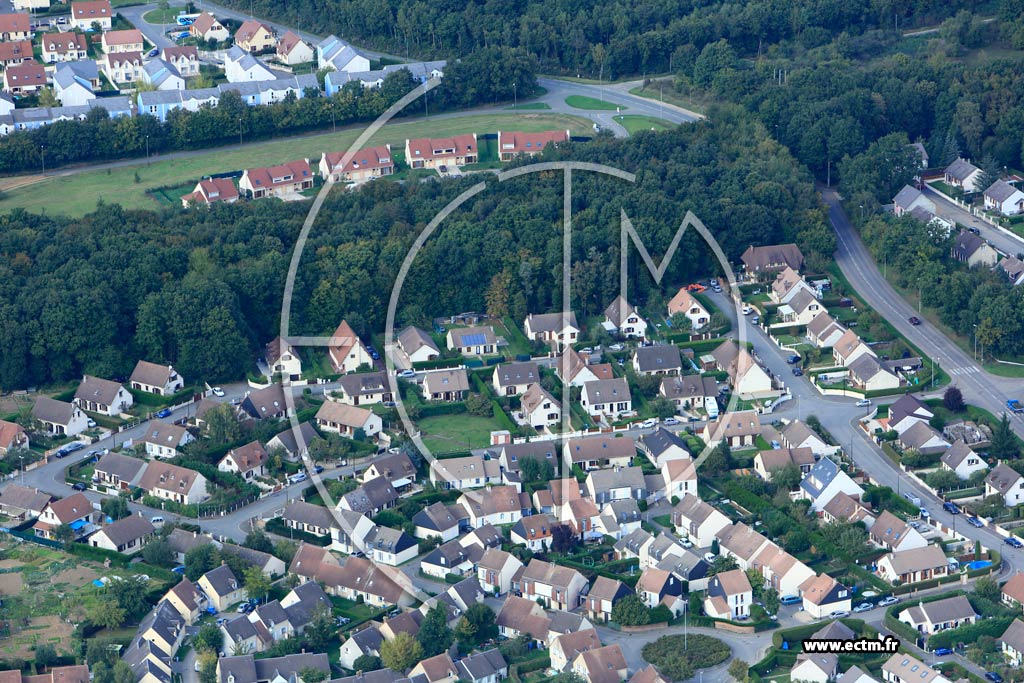 Photo arienne de vreux (Quartier La Censurire)