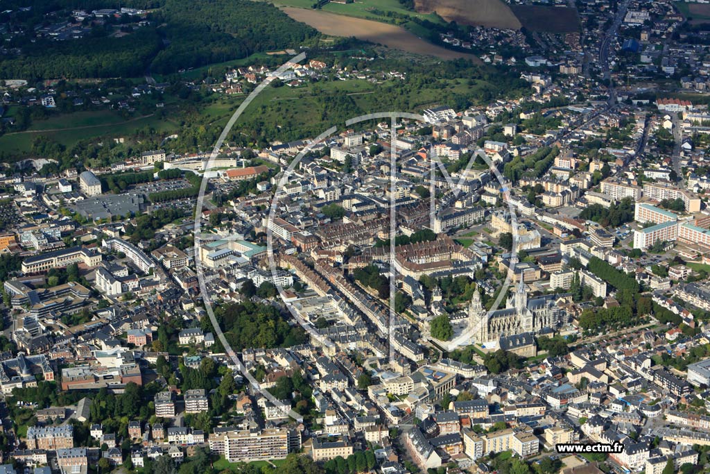 Photo arienne de vreux (Quartier Prfecture)