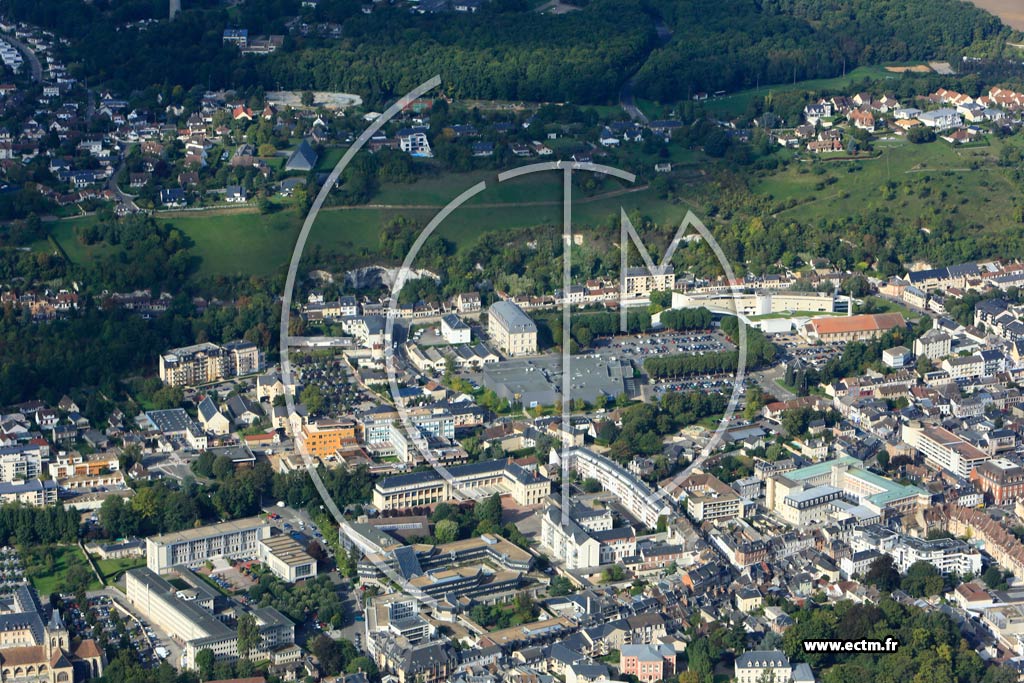 Photo arienne de vreux (Quartier Prfecture)