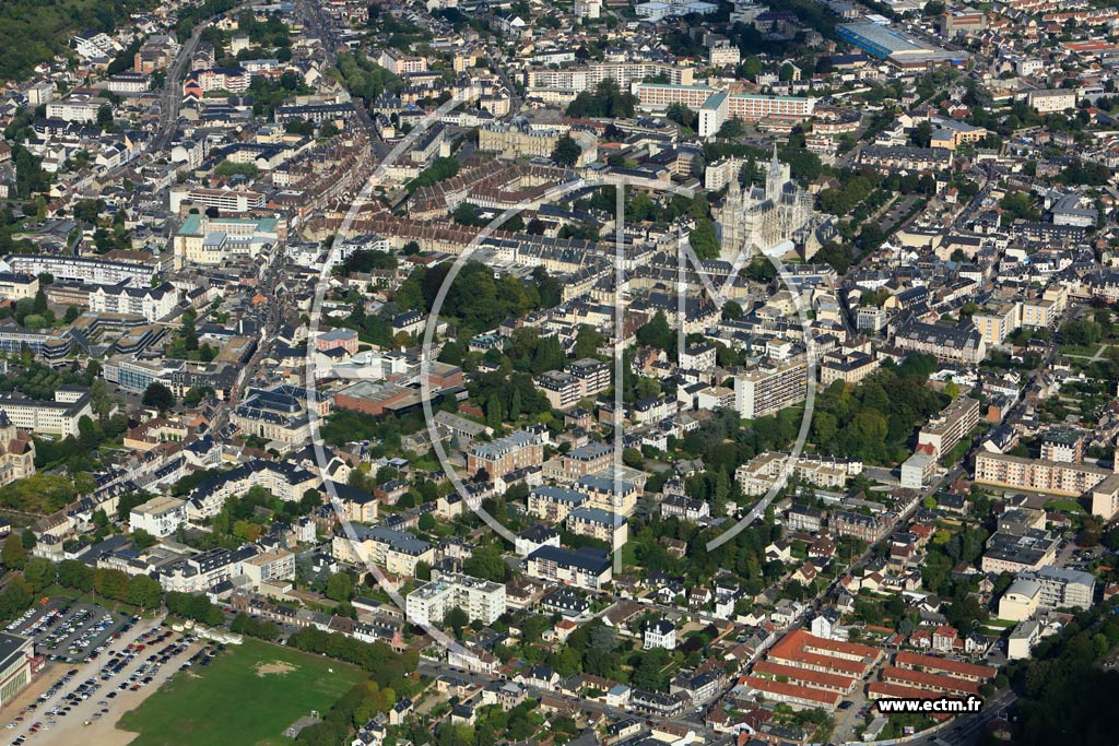 Photo arienne de vreux (Quartier Prfecture)