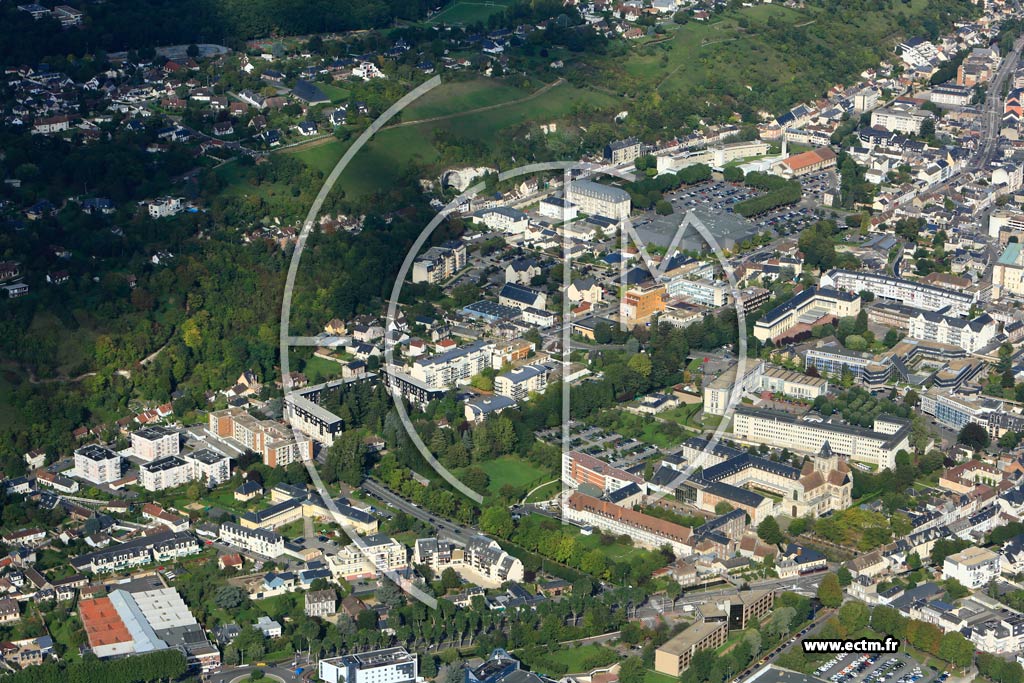 Photo arienne de vreux (Quartier Prfecture)