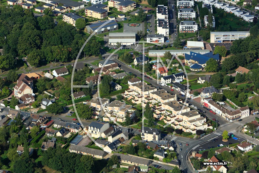 Photo arienne de vreux (Quartier Saint Michel)