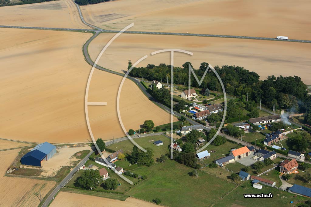 Photo arienne de Faverolles-la-Campagne