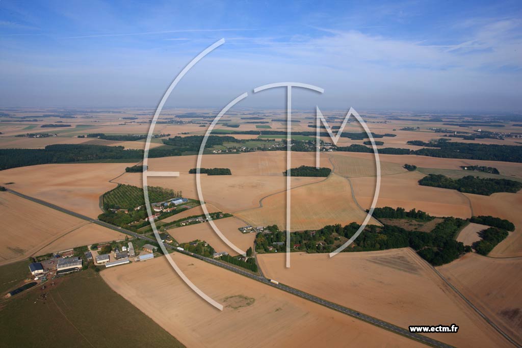 Photo arienne de Faverolles-la-Campagne (Fourneaux)