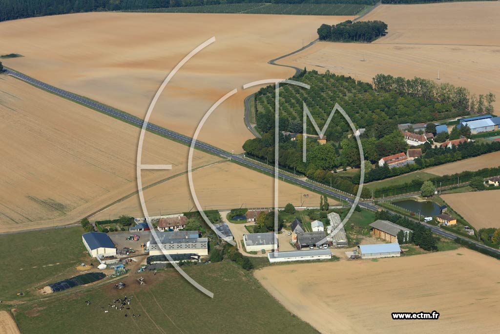Photo arienne de Faverolles-la-Campagne (Fourneaux)