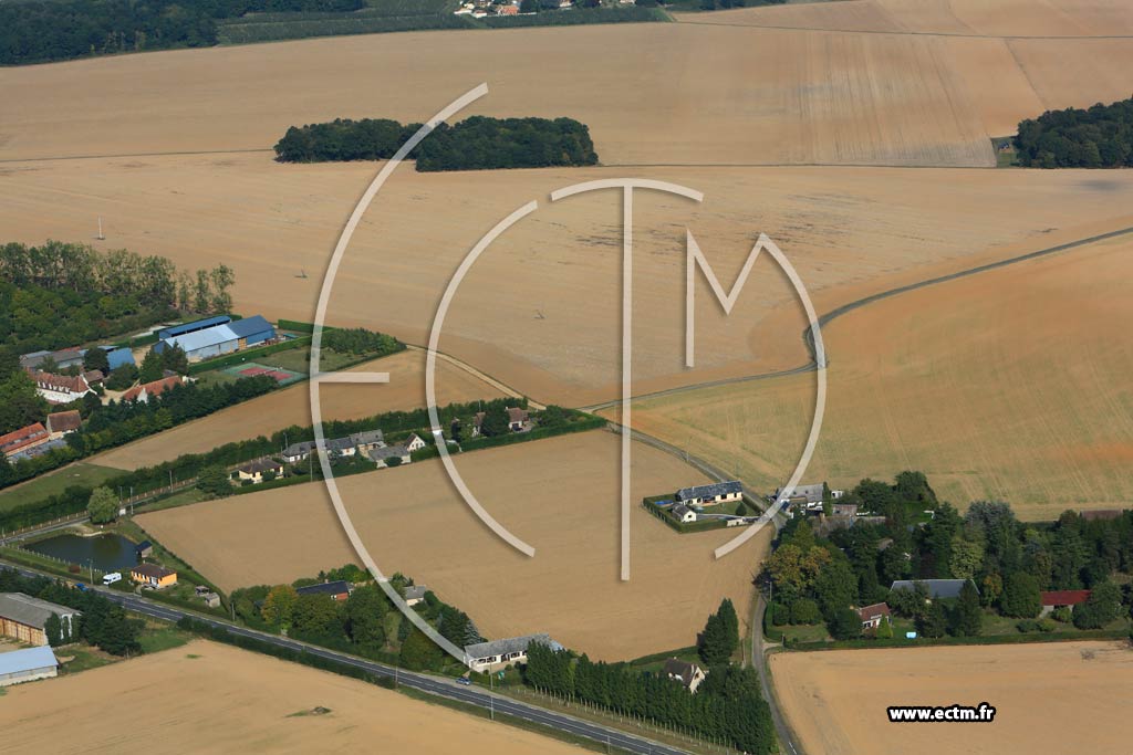 Photo arienne de Faverolles-la-Campagne (Fourneaux)