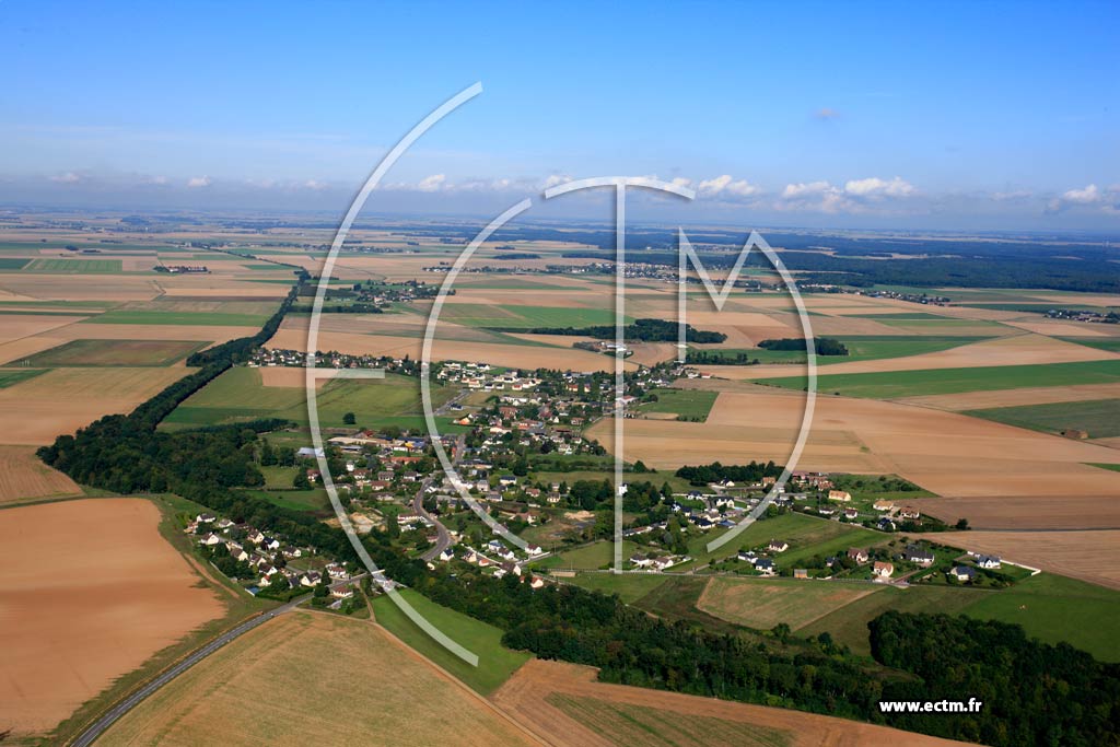 Photo arienne de Gauville-la-Campagne