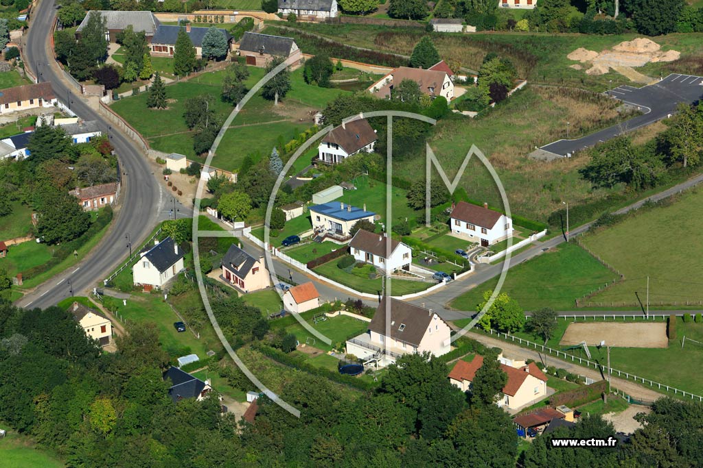 Photo arienne de Gauville-la-Campagne