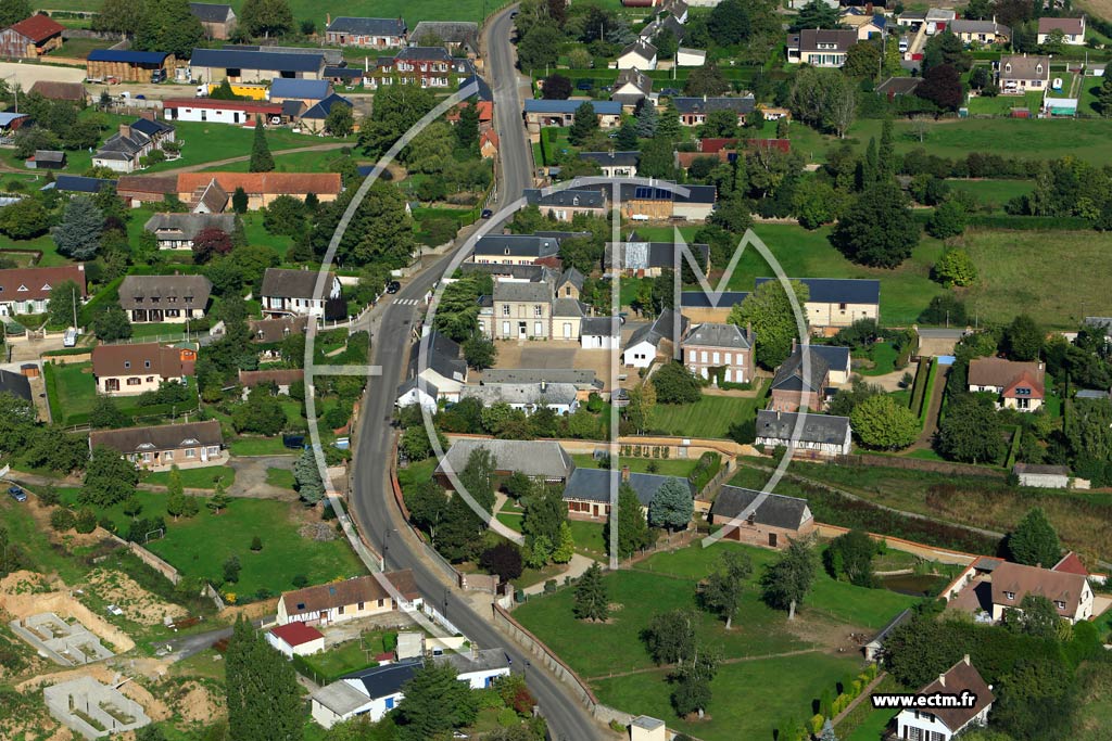 Photo arienne de Gauville-la-Campagne