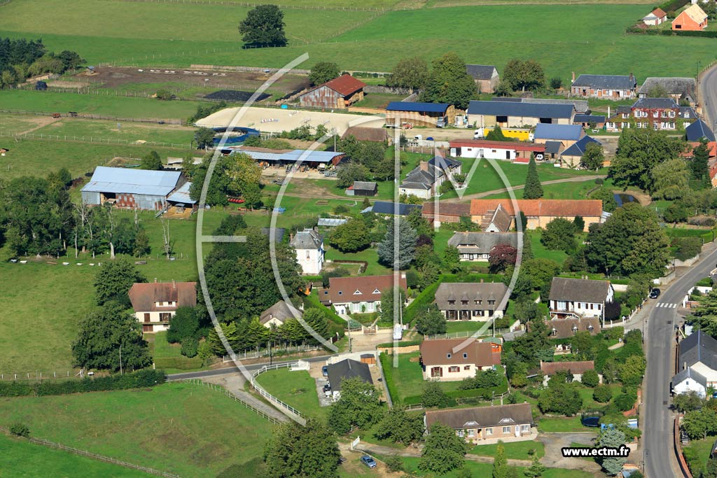 Photo arienne de Gauville-la-Campagne