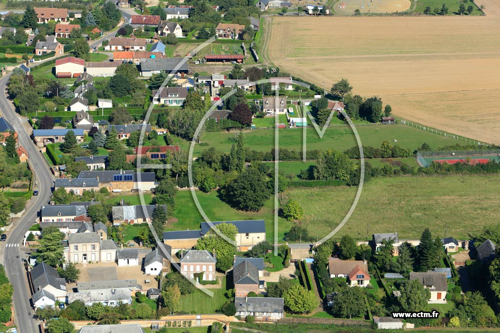 Photo arienne de Gauville-la-Campagne