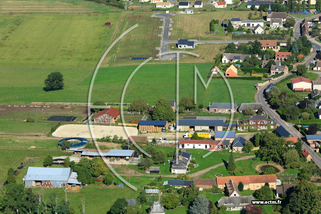 Photo arienne de Gauville-la-Campagne
