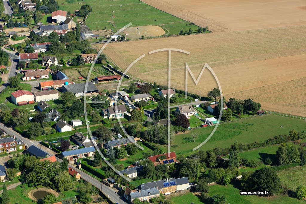 Photo arienne de Gauville-la-Campagne