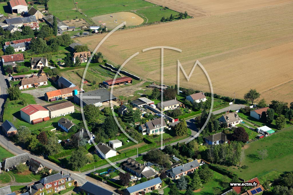 Photo arienne de Gauville-la-Campagne