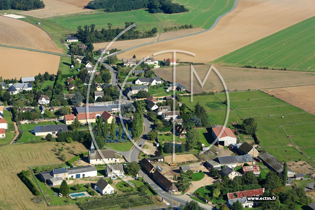 Photo arienne de Gauville-la-Campagne