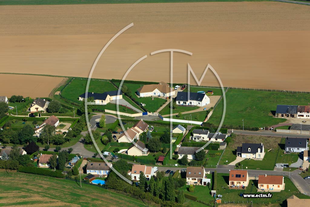 Photo arienne de Gauville-la-Campagne