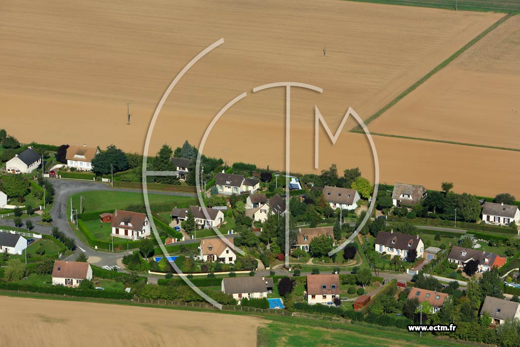 Photo arienne de Gauville-la-Campagne