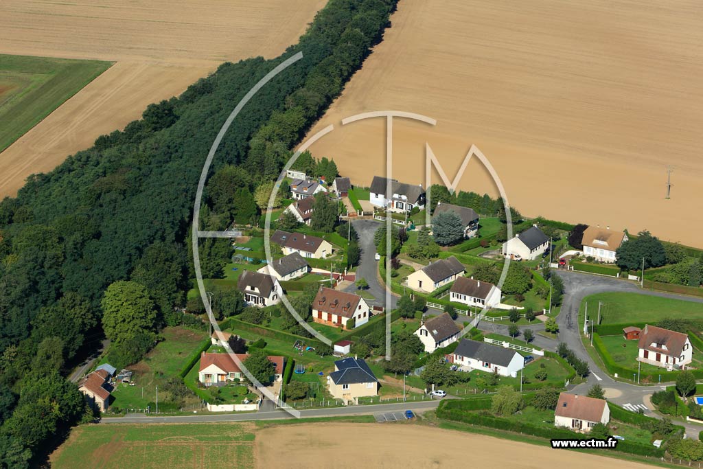 Photo arienne de Gauville-la-Campagne