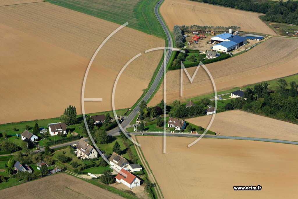 Photo arienne de Gauville-la-Campagne