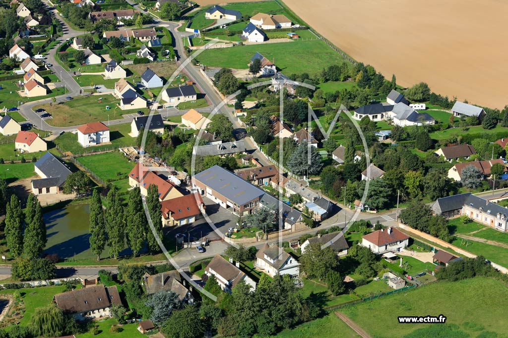 Photo arienne de Gauville-la-Campagne