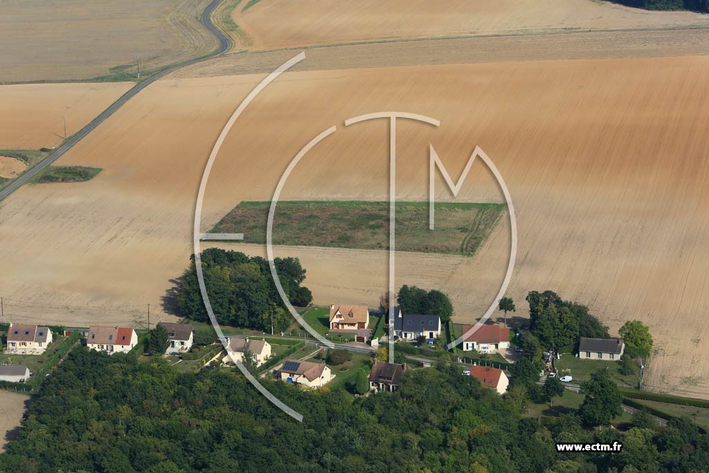 Photo arienne de La Croisille (Le Coudray)