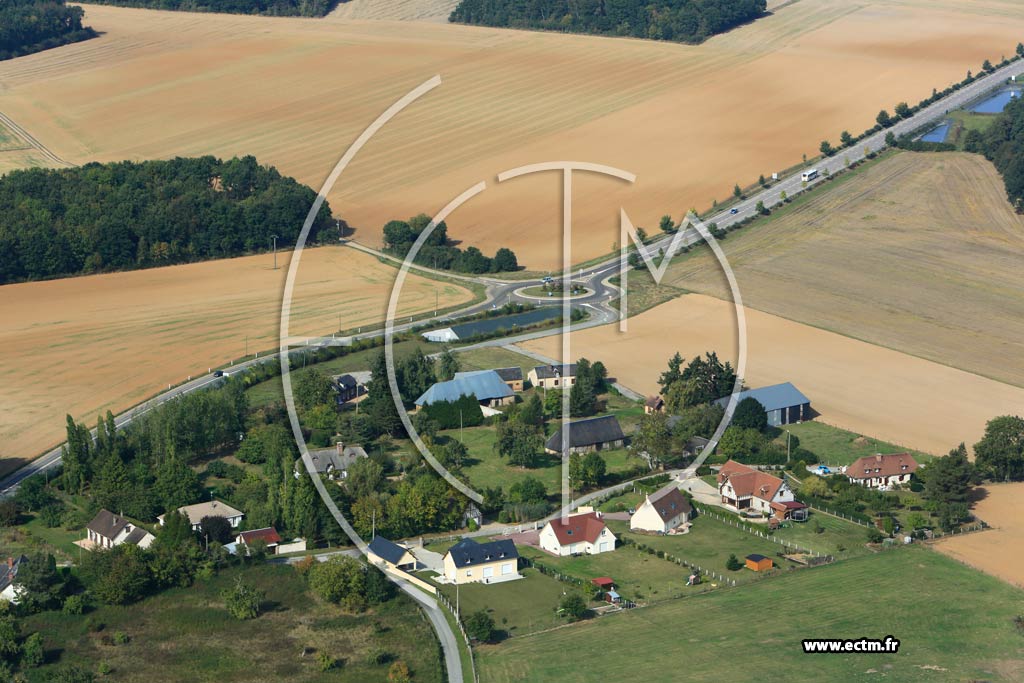 Photo arienne de La Croisille (Le Coudray)