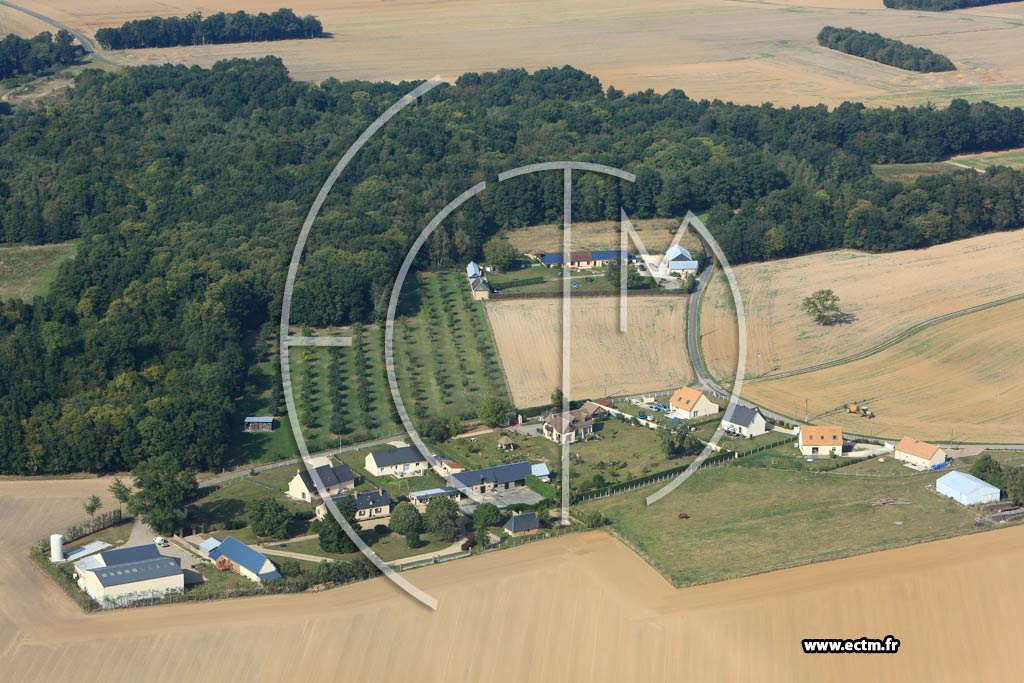 Photo arienne de La Croisille (Les Flimins)