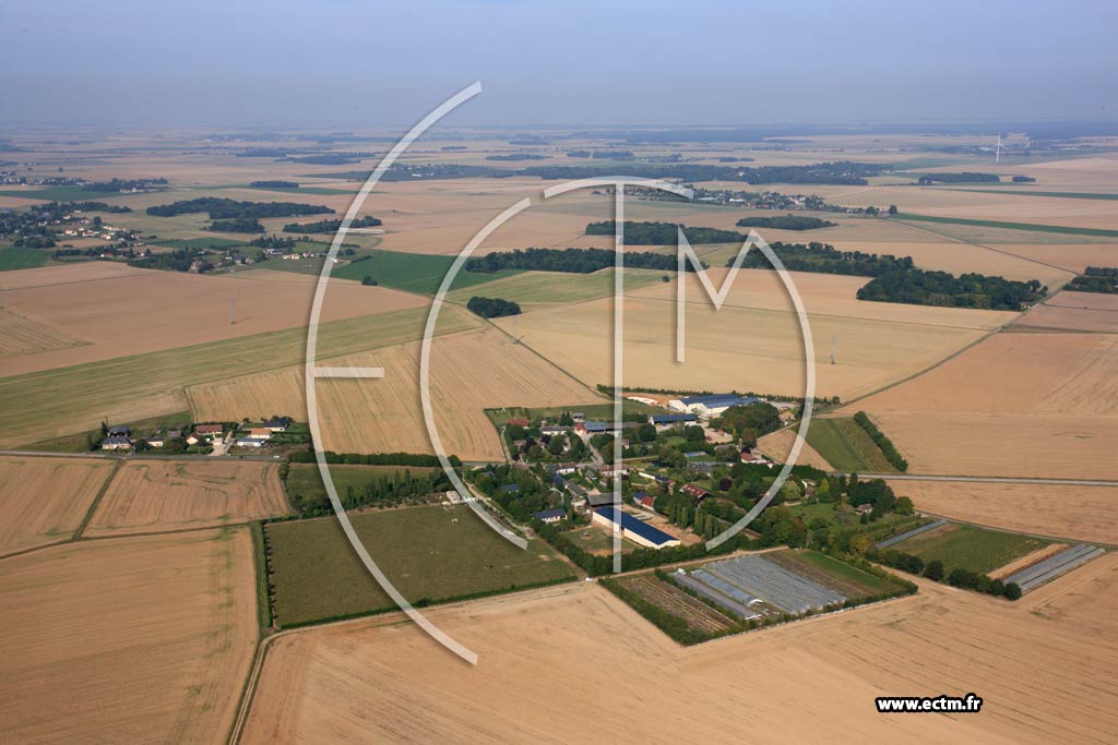 Photo arienne de Ormes (Folleville)