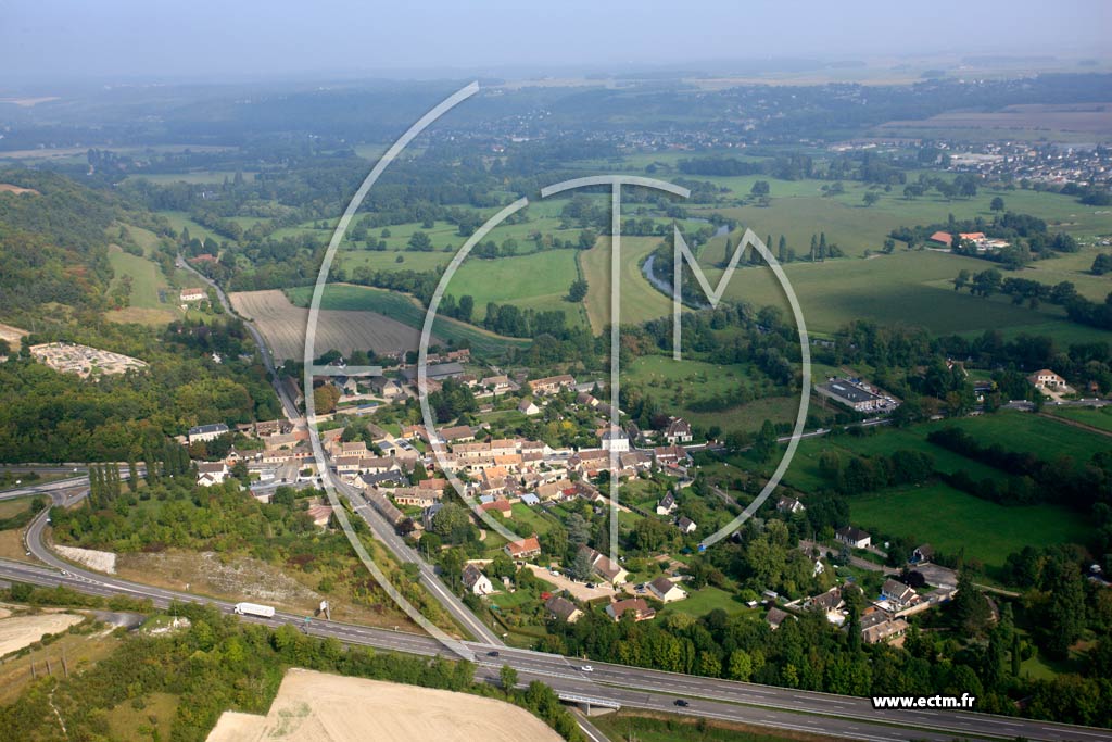 Photo arienne de Saint-Aquilin-de-Pacy
