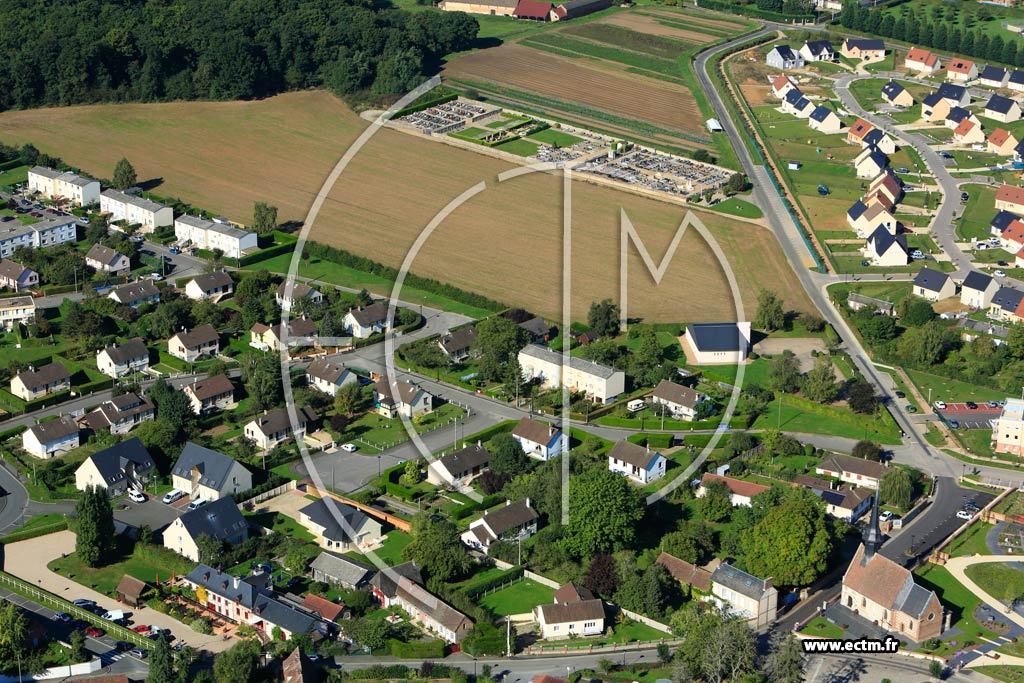 Photo arienne de Saint-Sbastien-de-Morsent (Quartier Rue de la Croix Blanche)