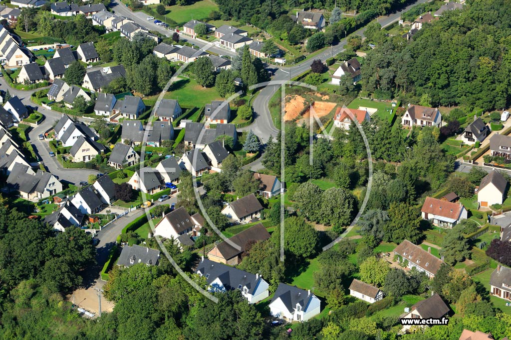 Photo arienne de Saint-Sbastien-de-Morsent (Quartier Rue du Bocage)