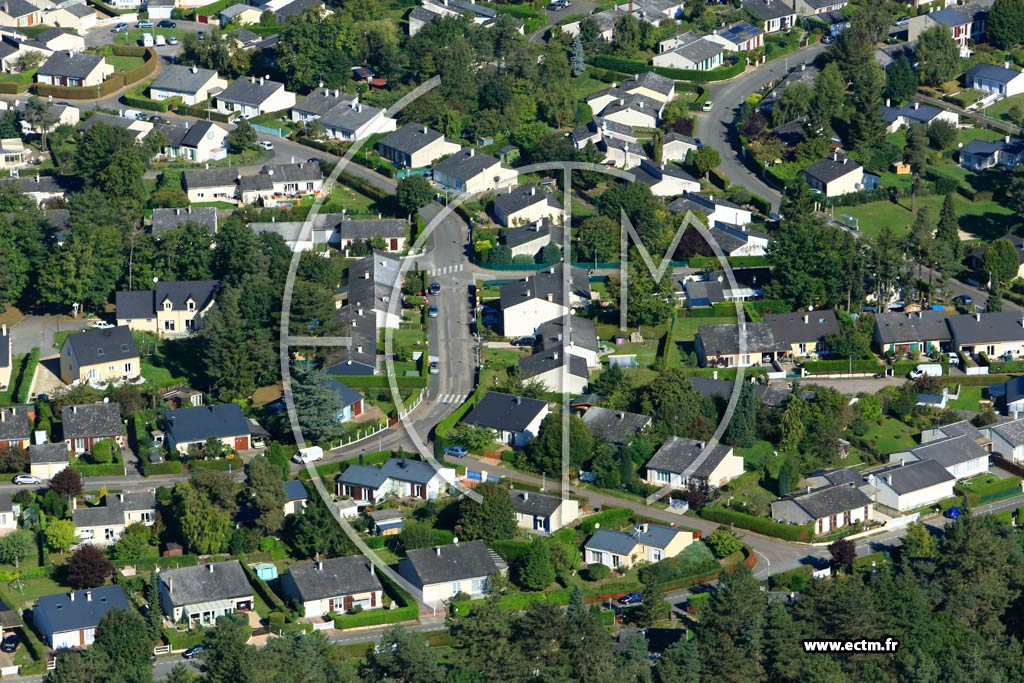 Photo arienne de Saint-Sbastien-de-Morsent (Quartier Rue du Grand Parc)