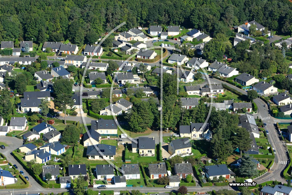 Photo arienne de Saint-Sbastien-de-Morsent (Quartier Rue du Grand Parc)