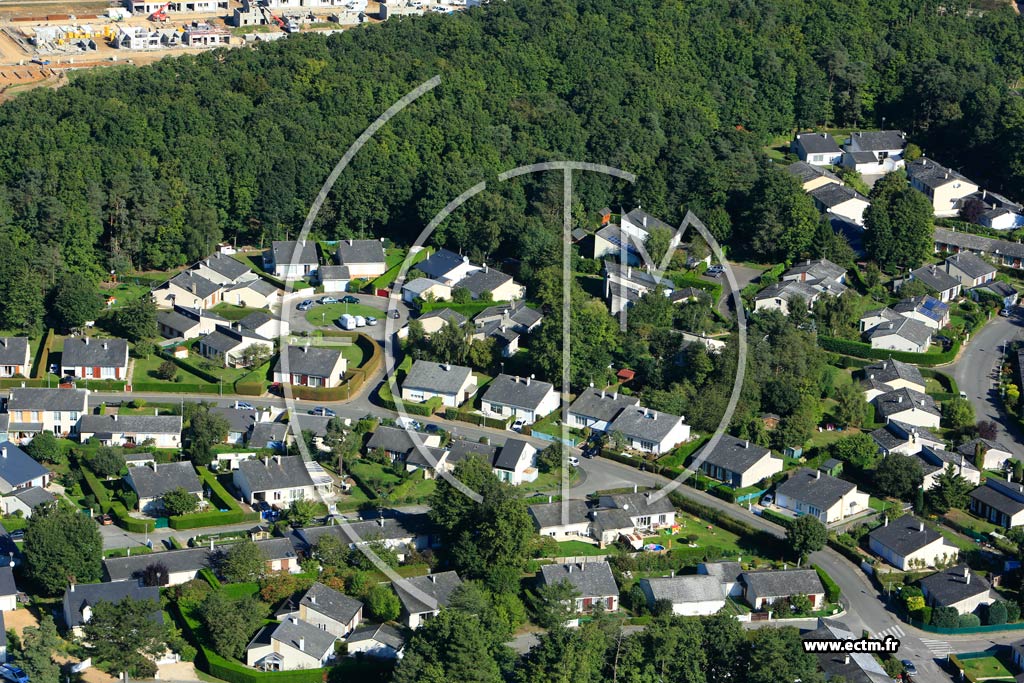 Photo arienne de Saint-Sbastien-de-Morsent (Quartier Rue du Grand Parc)