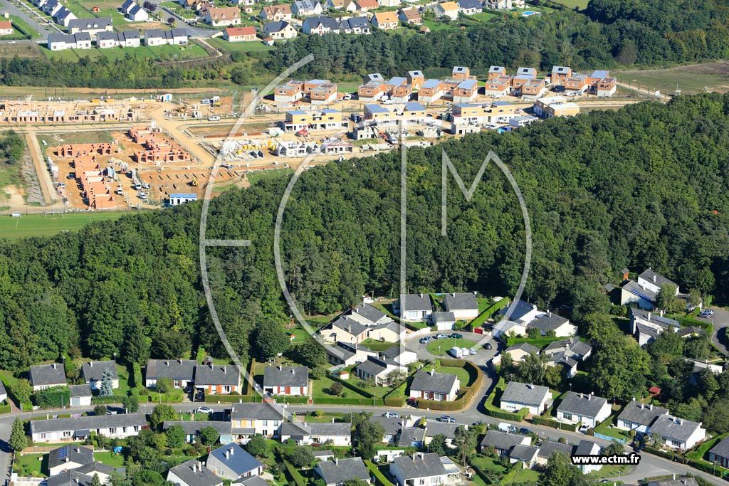 Photo arienne de Saint-Sbastien-de-Morsent (Quartier Rue du Grand Parc)