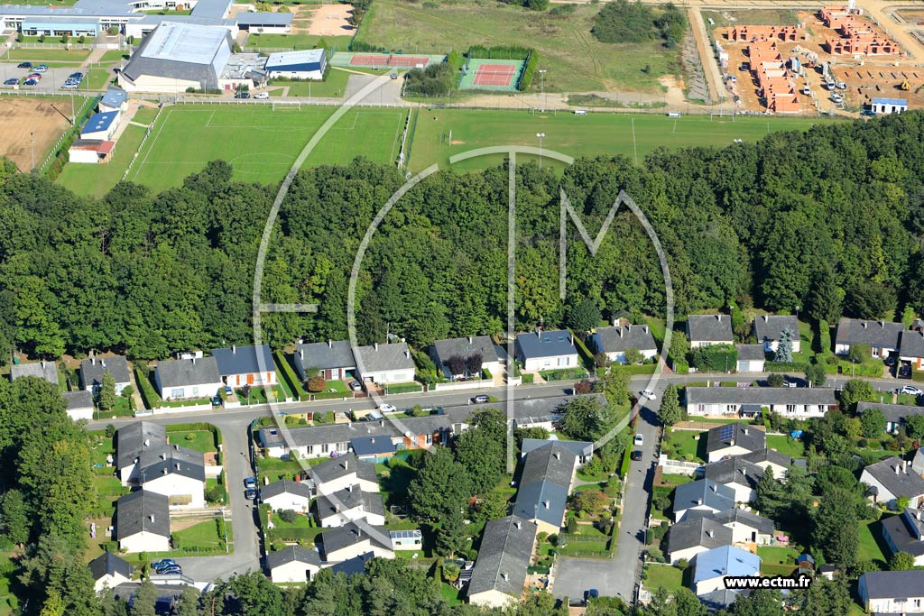 Photo arienne de Saint-Sbastien-de-Morsent (Quartier Rue du Grand Parc)