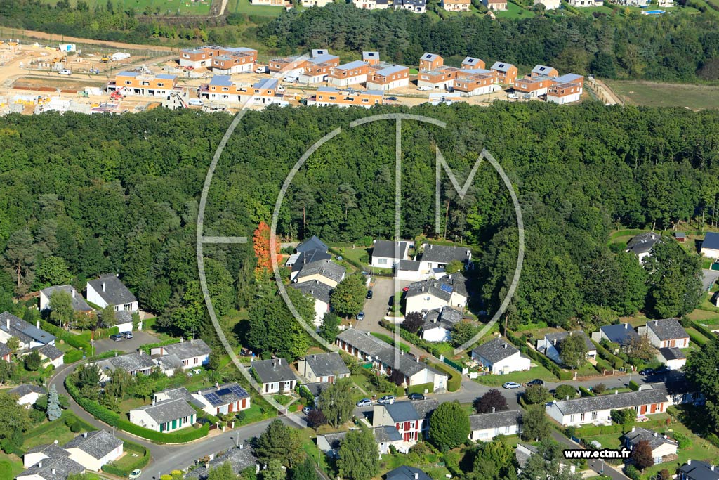 Photo arienne de Saint-Sbastien-de-Morsent (Quartier Rue du Grand Parc)