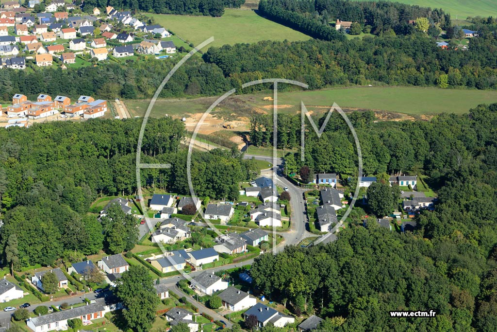 Photo arienne de Saint-Sbastien-de-Morsent (Quartier Rue du Grand Parc)