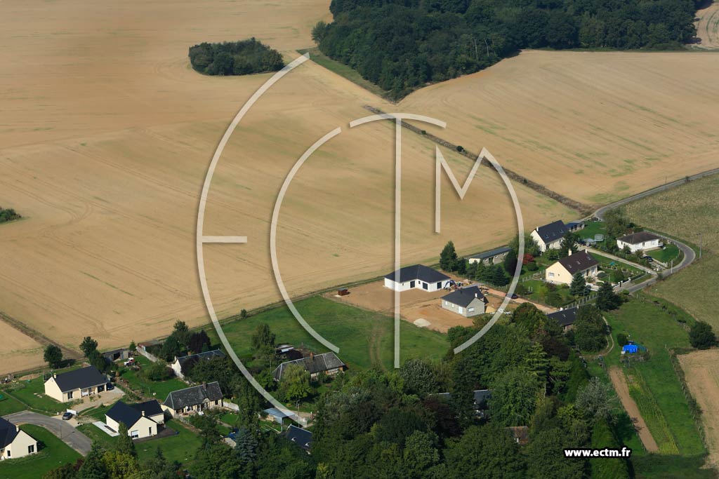 Photo arienne de Sainte-Colombe-la-Commanderie (Sainte-Colombe la Campagne)