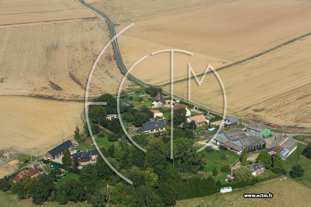 Photo arienne de Sainte-Colombe-la-Commanderie (Sainte-Colombe la Campagne)