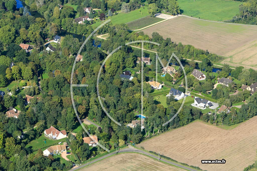 Photo arienne de Vaux-sur-Eure