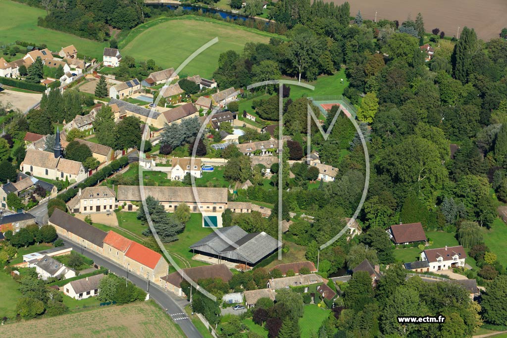 Photo arienne de Vaux-sur-Eure