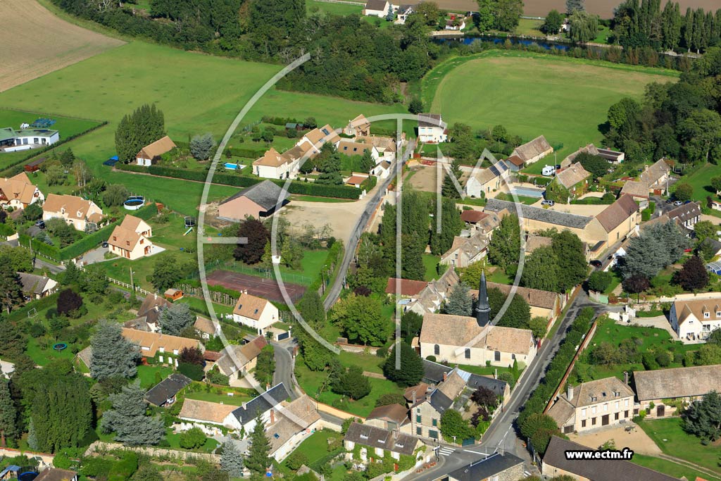 Photo arienne de Vaux-sur-Eure