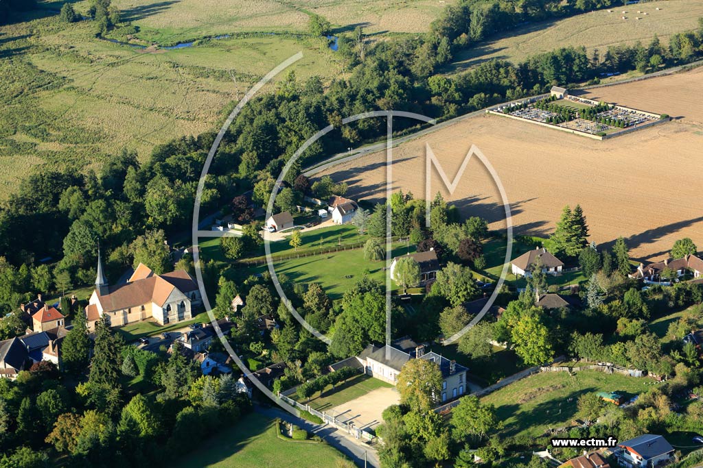 Photo arienne de Dampierre sur Avre