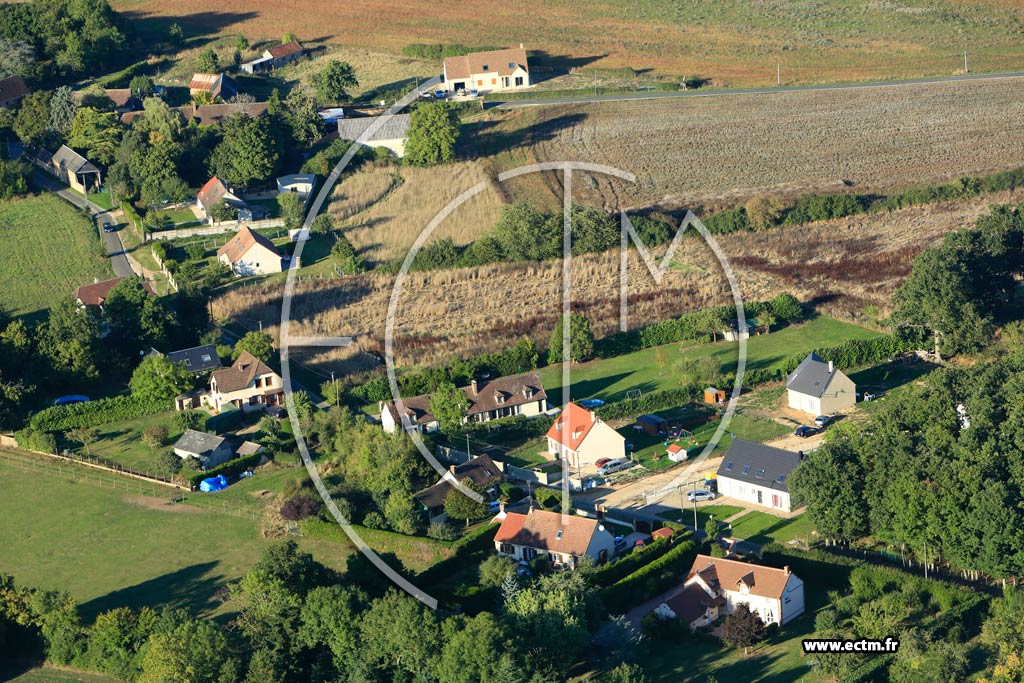Photo arienne de Dampierre sur Avre (Le Plessis de Dampierre)